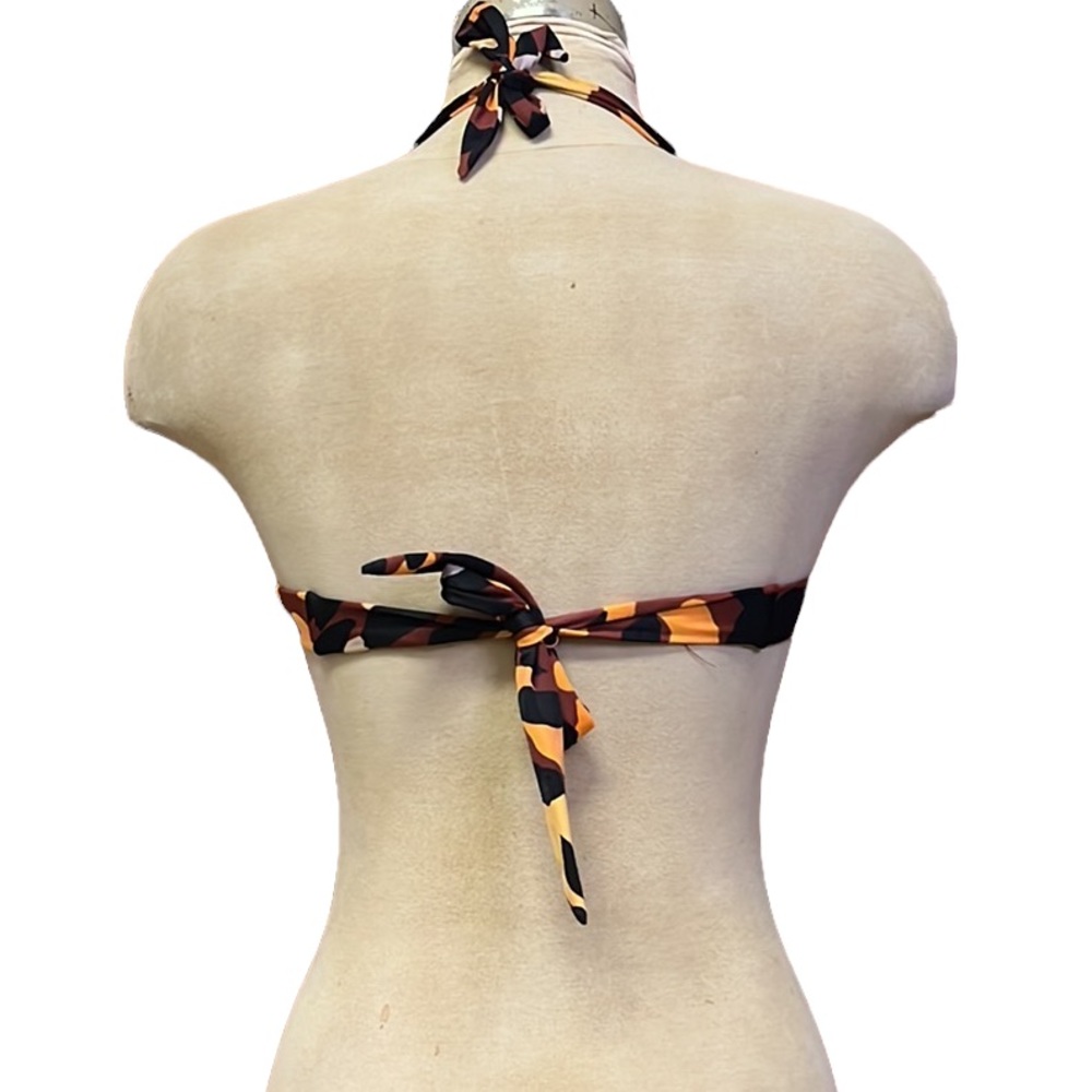Victoria’s Secret Bikini Top Swimsuit Camo Camouflage Halter Swim Y2K S Small - Picture 2 of 6